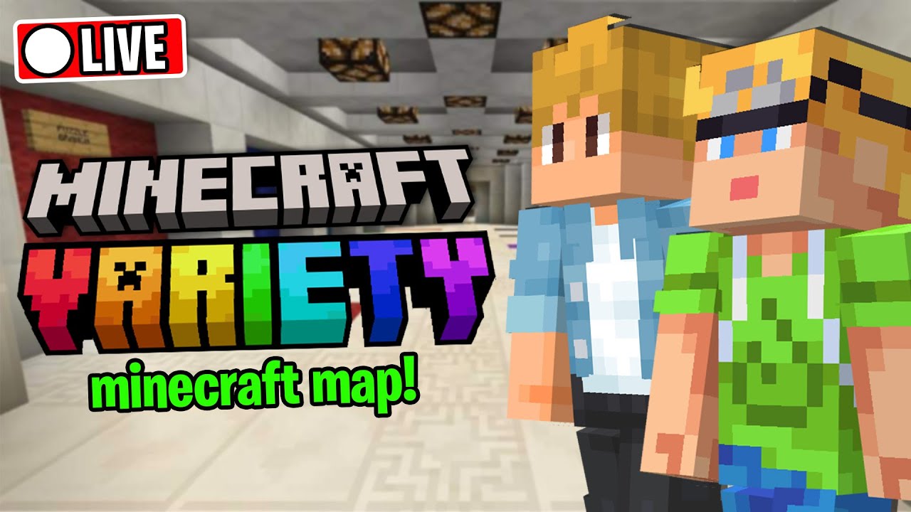 🔴 MINECRAFT VARIETY /w InTheLittleWood (Minecraft Map) Minecraft LIVE